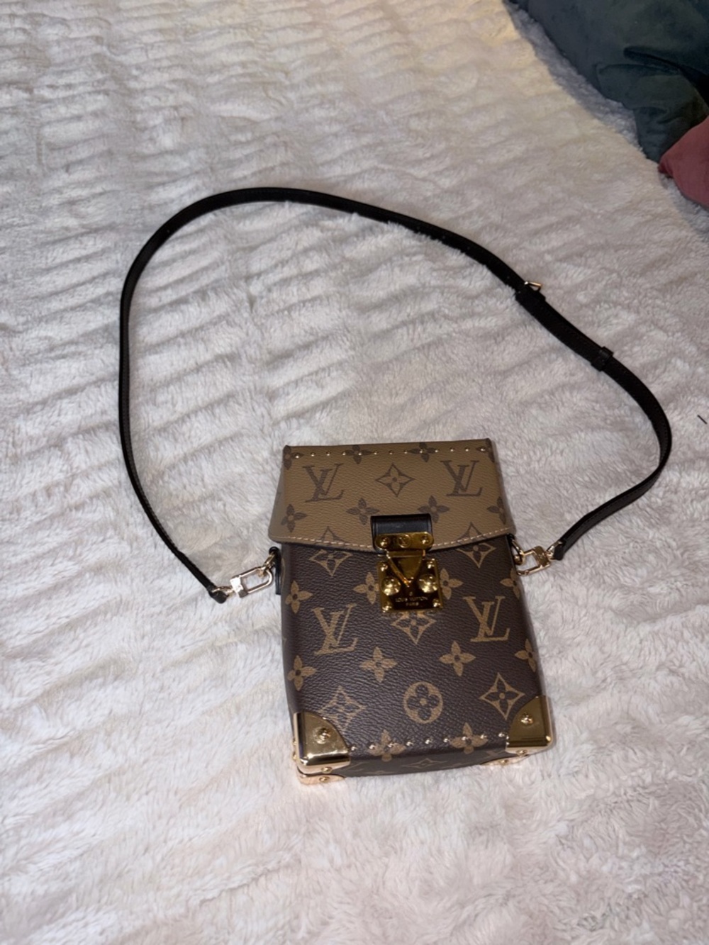 Louis Vuitton Brown Monogram Crossbody with Black Interior - Picture 3 of 3